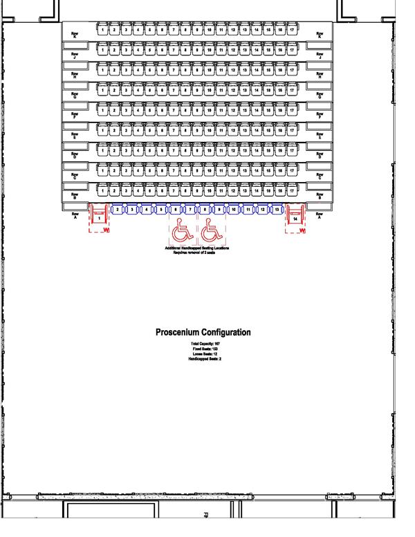 Studio Proscenium Seating Layout